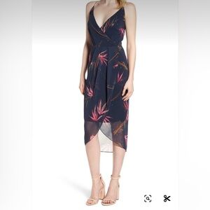 Chelsea28 print Drape Sheath Dress Size 4